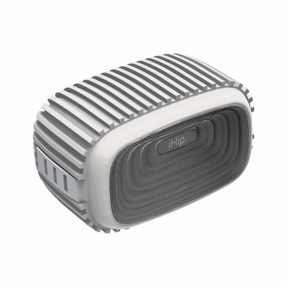 

iHip Rugged Splash Resistant Bluetooth Speaker w Micro USB Charging Cable White