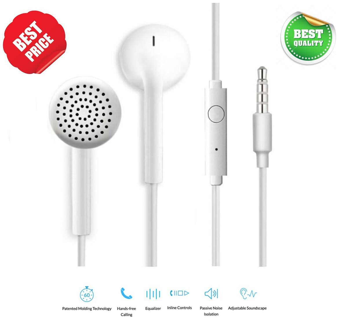 

Ikart Handfree Handfree In-Ear Wired Headphone ( White )