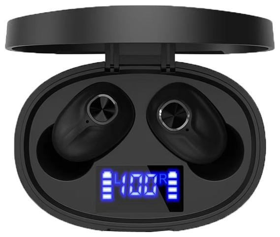 

IMMUTABLE R-857 Wireless Bluetooth V5 0 Earbuds w LED display In-Ear Bluetooth Headset ( Black )