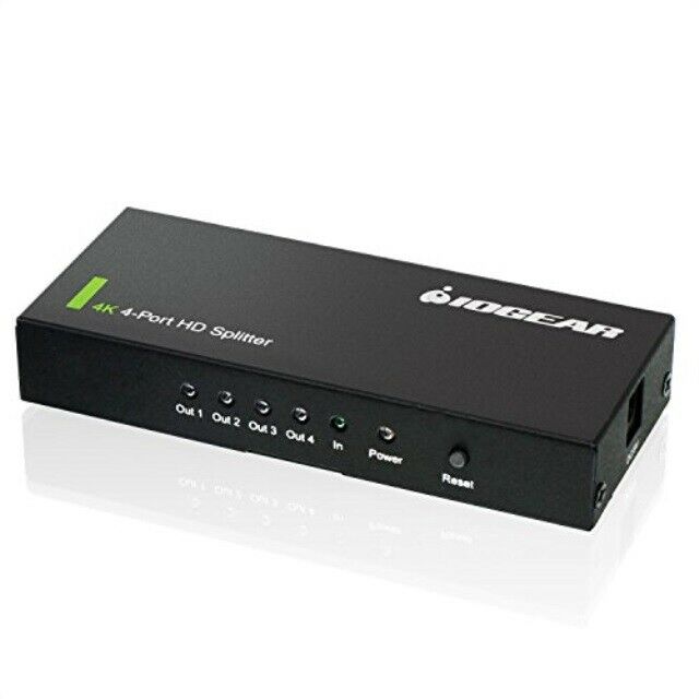 

IOGEAR 4K Ultra HD 4-Port Splitter with HDMI GHSP8424