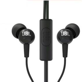 JBL C100SI 3.5mm Wired In-ear Earphones Stereo Hands-free with Microphone (Black) # Tech Mall