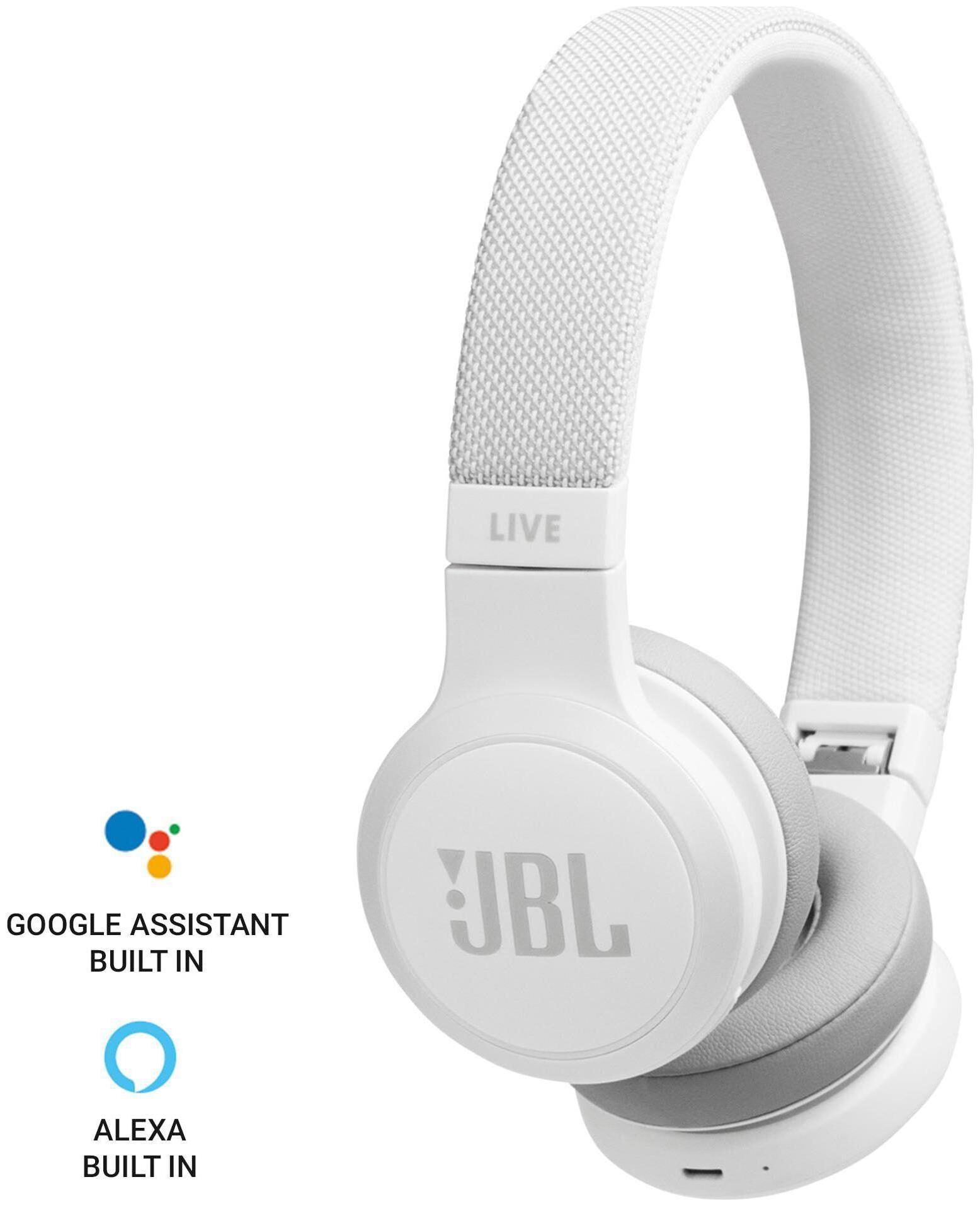 

JBL Live 400BT On-Ear Bluetooth Headset ( White )