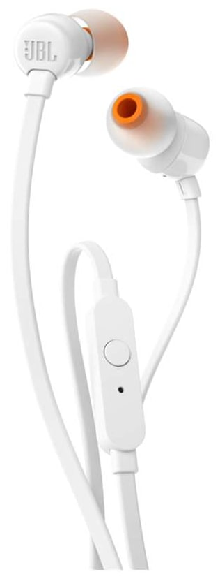 JBL T110 Pure Bass In Ear Earphones With Mic (White)