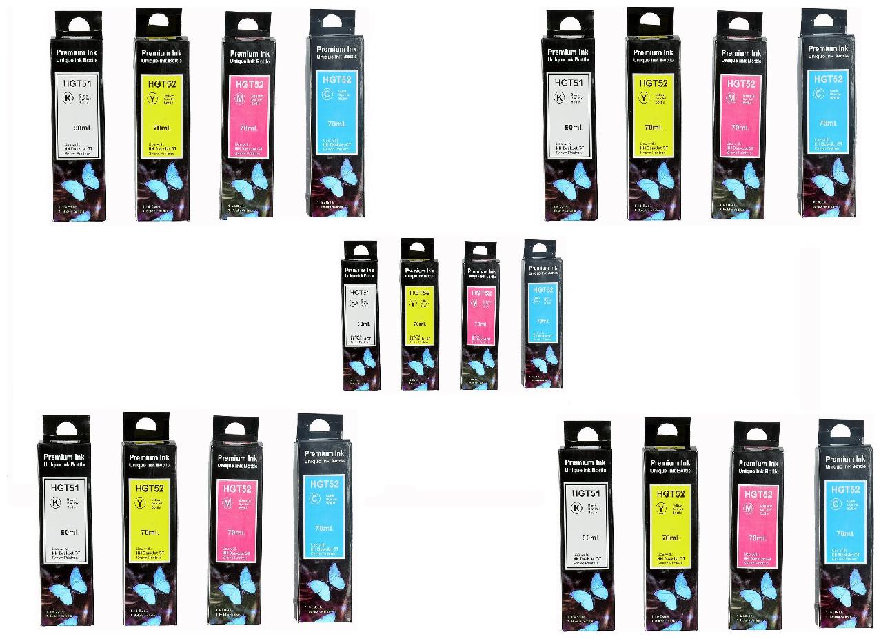 

JK Toners COMPATIBLE WITH HP ink GT SERIES Multi Color Ink (Magenta Black Cyan Yellow)