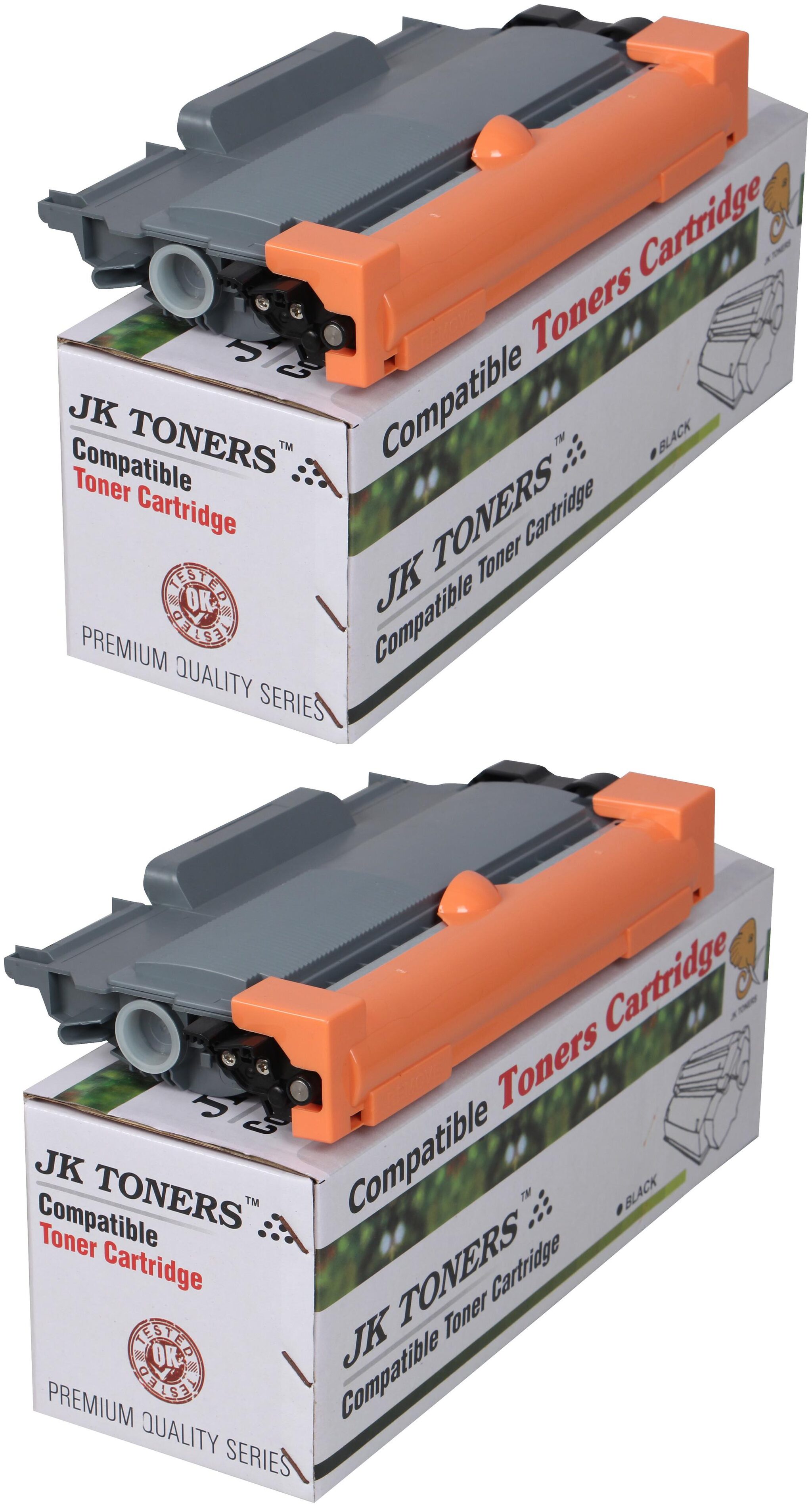 

JK TONERS TN 2260 2280 Cartridge Compatible with Brther HL-2215 2235 2220 2225 2230 2240 2242D 2250 2260 2270DW 2275DW MFC7360 7362N 7460DN (Pack of 2)