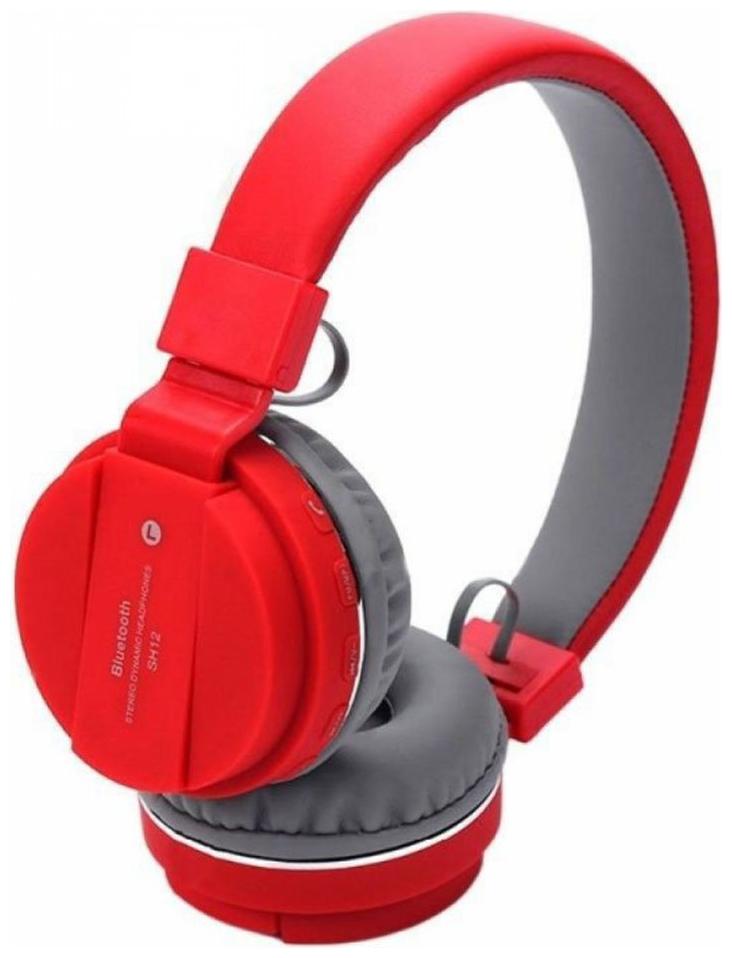 

Kirru Sh-12 Over-Ear Bluetooth Headset ( Red )