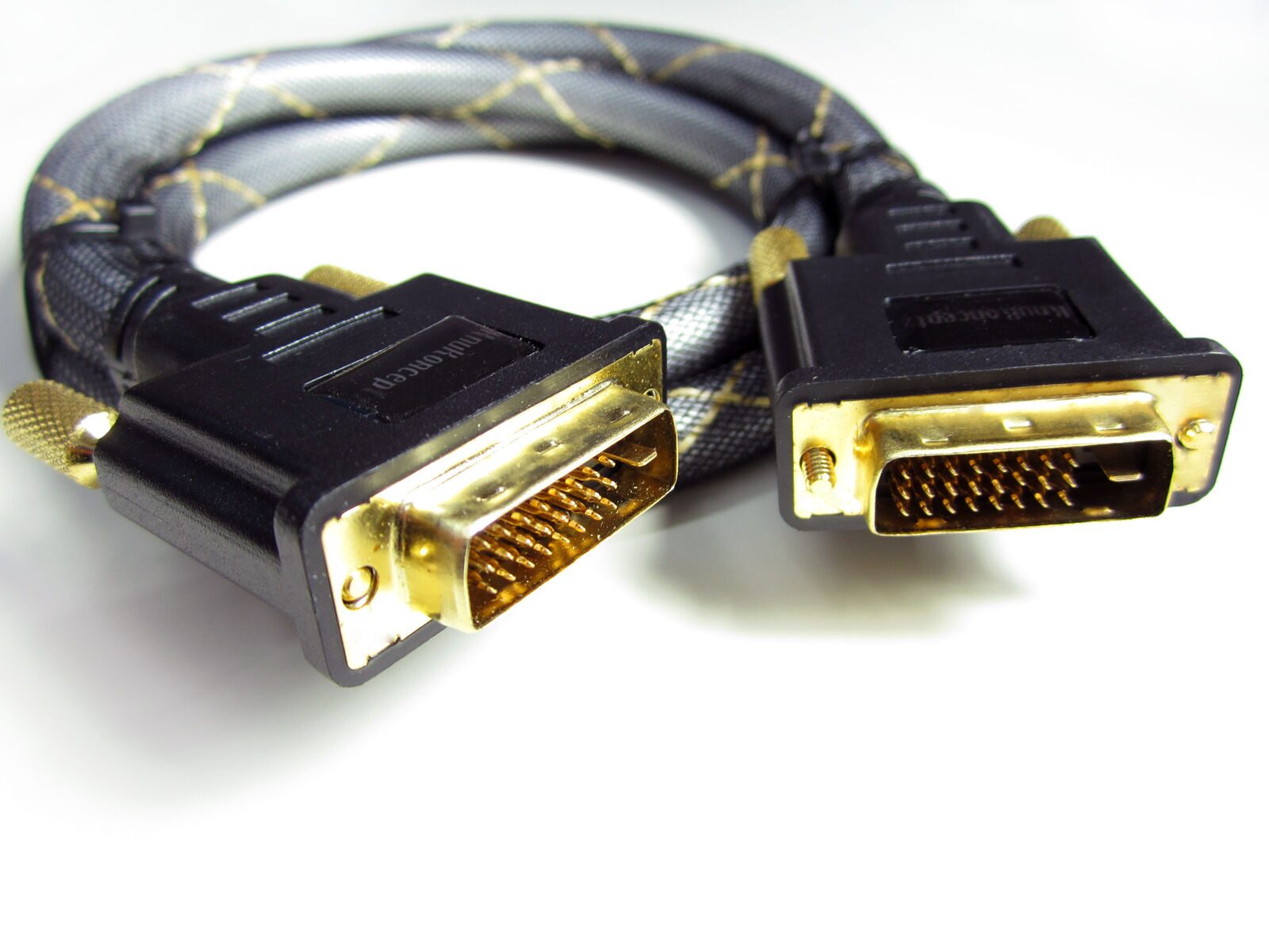 

KnuKonceptz Silver Plated Copper Monster DVI-D Dual Link 24 1 5M 16 Foot Cable
