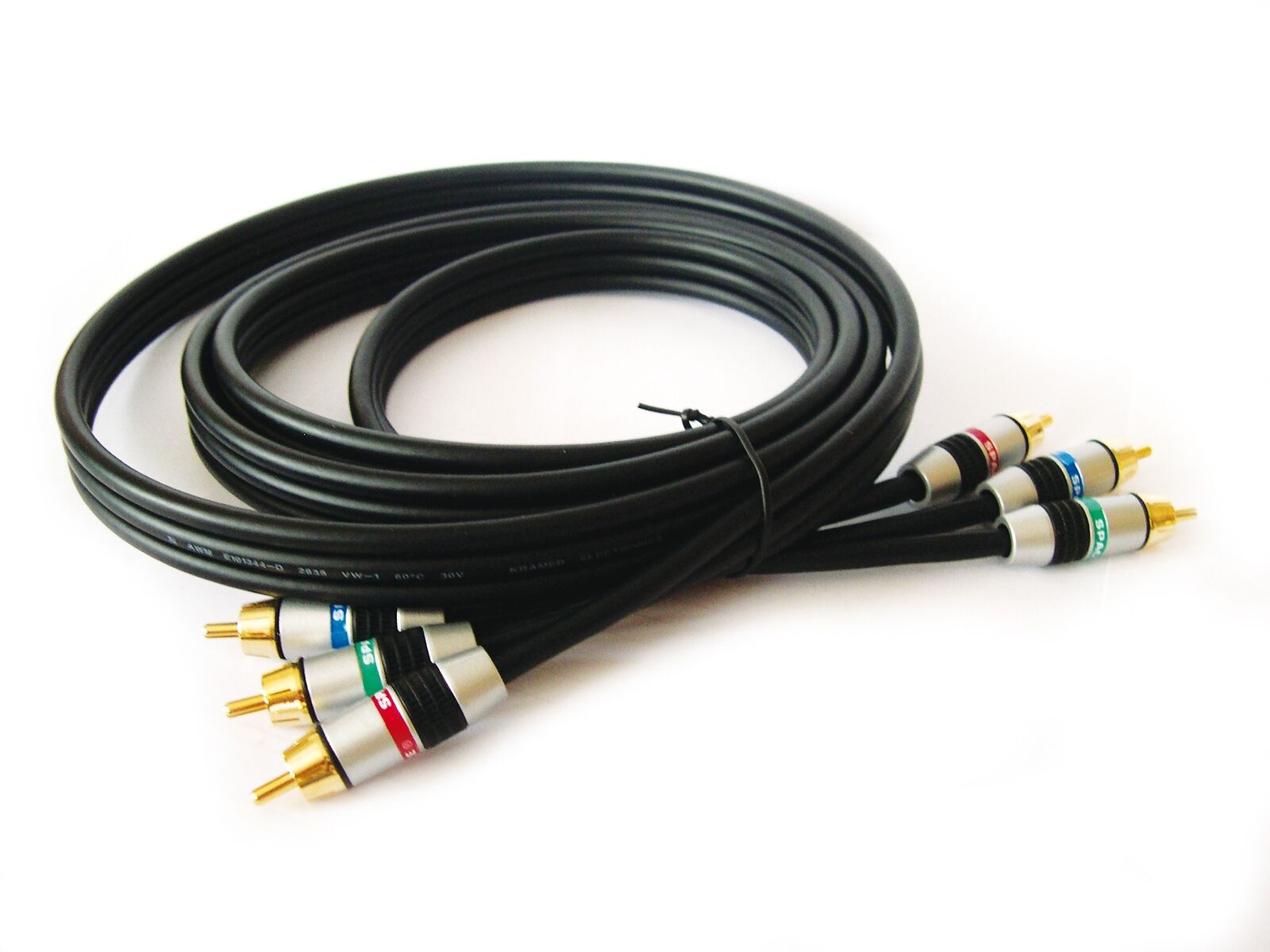 

Kramer C-3RVM 3RVM-50 3 RCA Component Video Cable 50ft