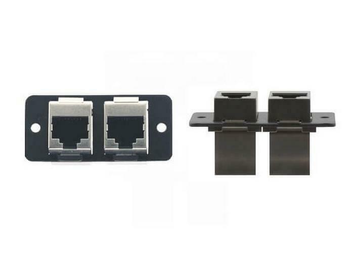 

Kramer W4545(G) Dual RJ-45 Ethernet Wall Plate Insert Gray
