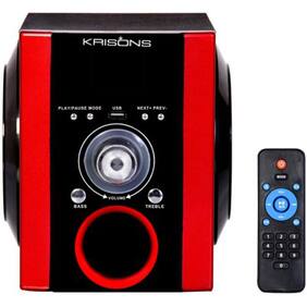Krisons FNR003 2.0 Bluetooth Speaker (Black & Red)