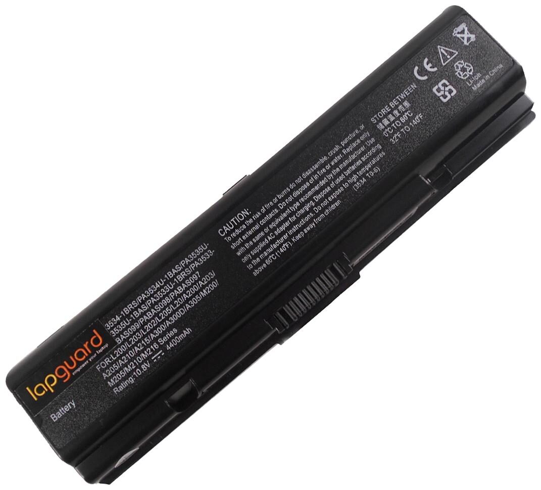 

Lapguard Lithium-ion 6 Cell 4400 mAh Laptop Battery For Toshiba Satellite A200