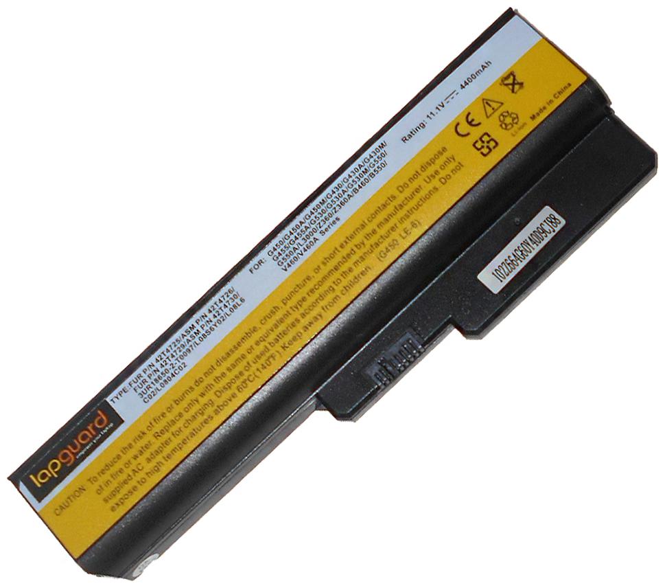 

Lapguard Lithium-ion 6 Cell 4400 mAh Laptop Battery For Lenovo 3000 G530A