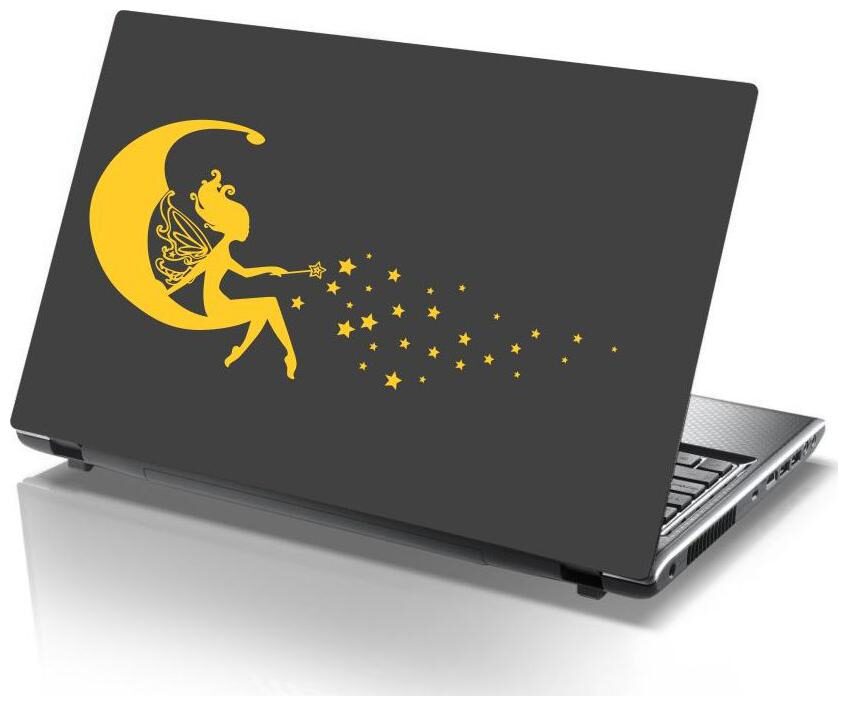 

Laptop Sticker (angel moon Surface Covering Area 25 4cmx12 7cm (10 x 5 inch))