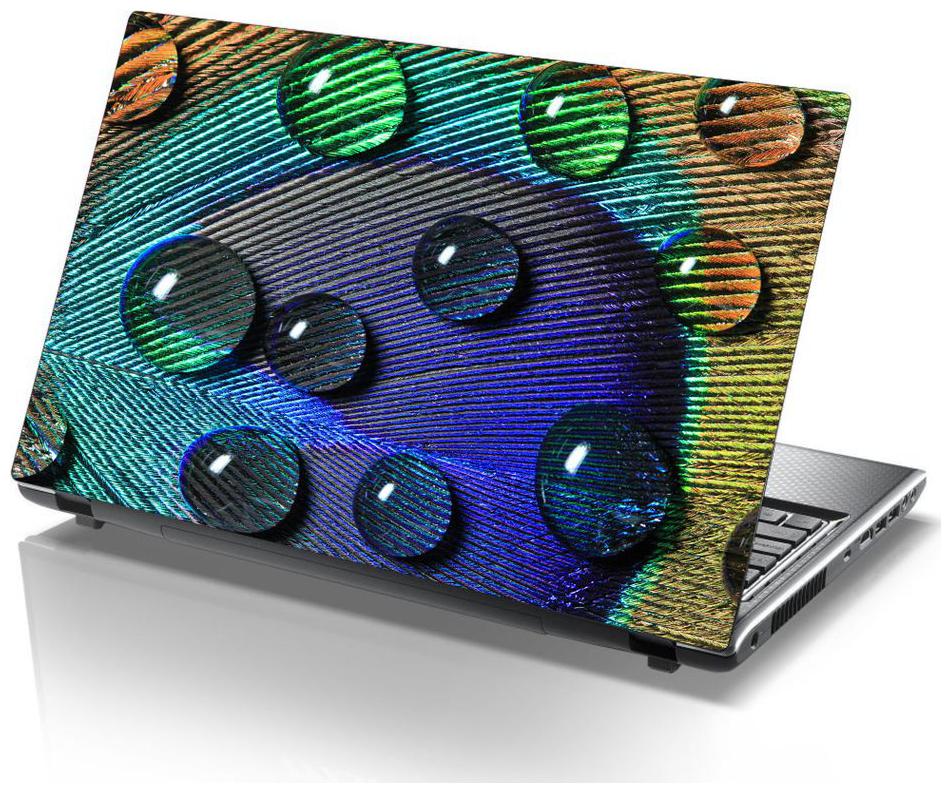 

Laptop Sticker (peacock pattern Surface Covering Area 38 1cm x 25 4cm (15 x 10 inch))