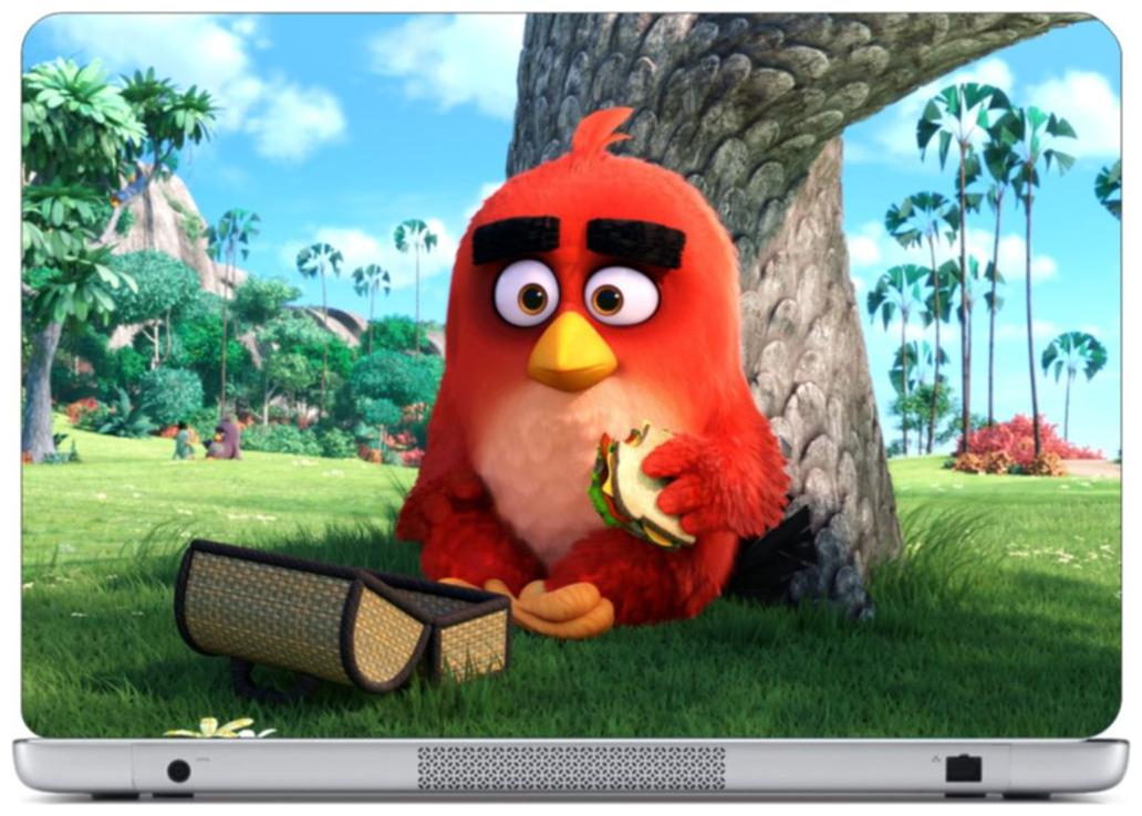 

Laptop Sticker (Angry bird Surface Covering Area 38 1cmx25 4cm (15 x 10 inch))