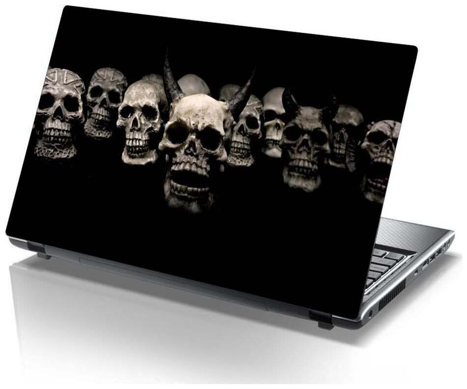 

Laptop Sticker (scary skulls Surface Covering Area 38 1cm x 25 4cm (15 x 10 inch))