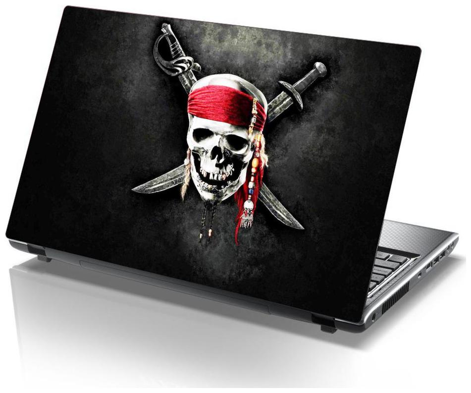 

Laptop Sticker (skull wide Surface Covering Area 38 1cm x 25 4cm (15 x 10 inch))