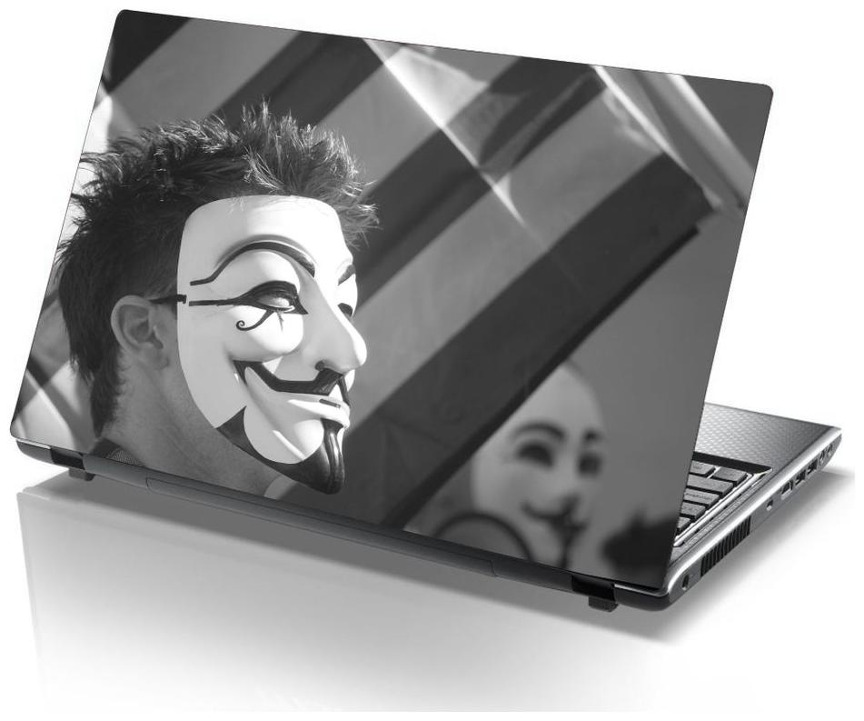 

Laptop Sticker (Anonymous Mask Surface Covering Area 38 1cmx25 4cm (15 x 10 inch))