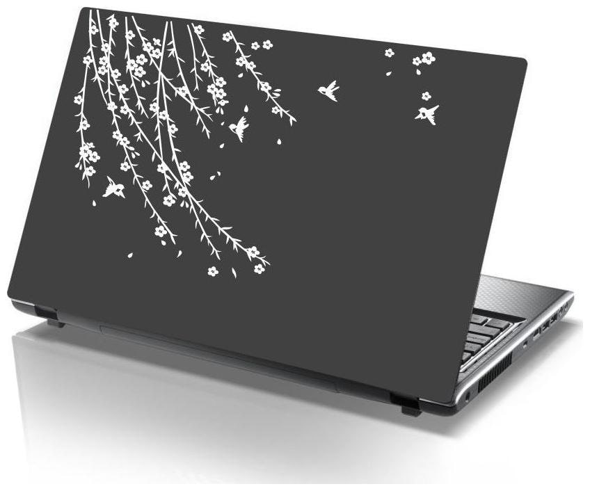 

Laptop Sticker (abstract flowers Surface Covering Area 25 4cmx17 78cm (10 x 7 inch))