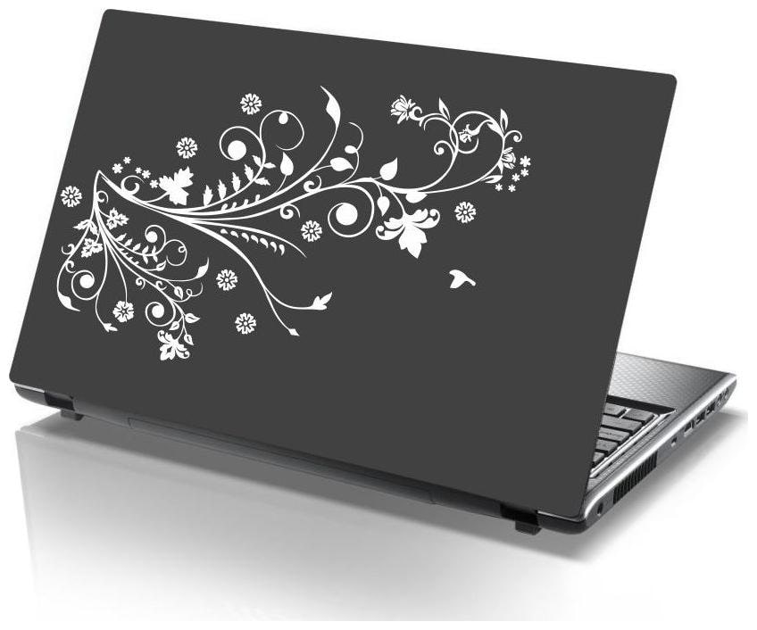 

Laptop Sticker (absract flowers Surface Covering Area 25 4cmx15 24cm (10 x 6 inch))