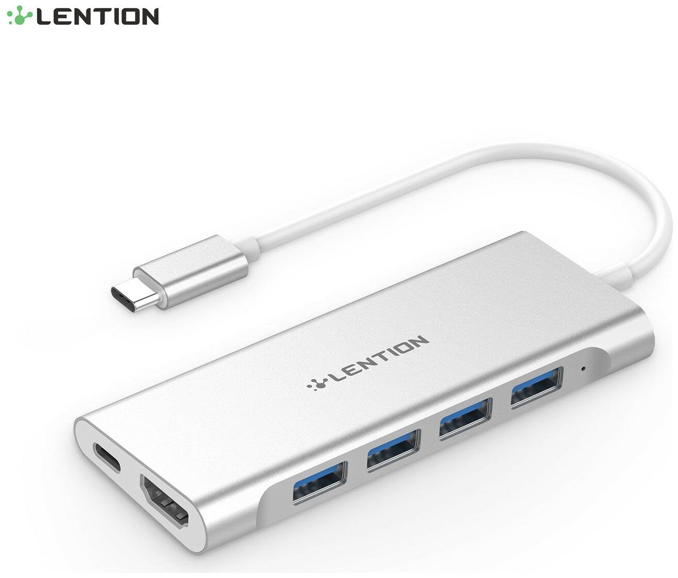 

LENTION 6-port USB-C HUB to HDMI USB 3 0 Adapter PD Charger for 2019 MacBook Pro