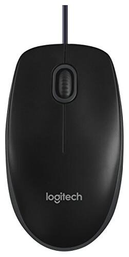 Logitech B100 USB Wired Mouse Black