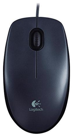 Logitech M90 USB Wired Mouse Black