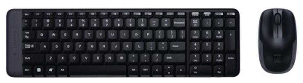 Logitech MK215 Wireless Keyboard & Mouse Set (Black)