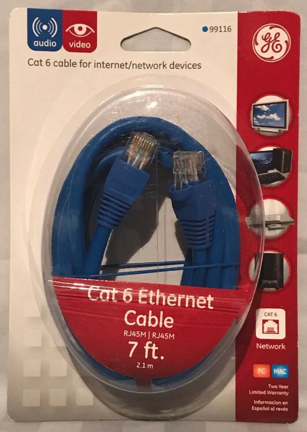 

LOT OF 6 LOT OF 3 GE RJ45M CAT 6 NETWORKING ETHERNET CABLE 7