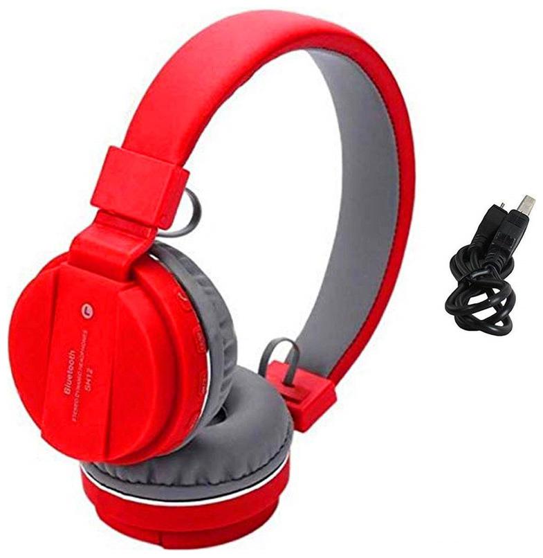 

MAKKNOW Over-Ear Bluetooth Headset ( Red )