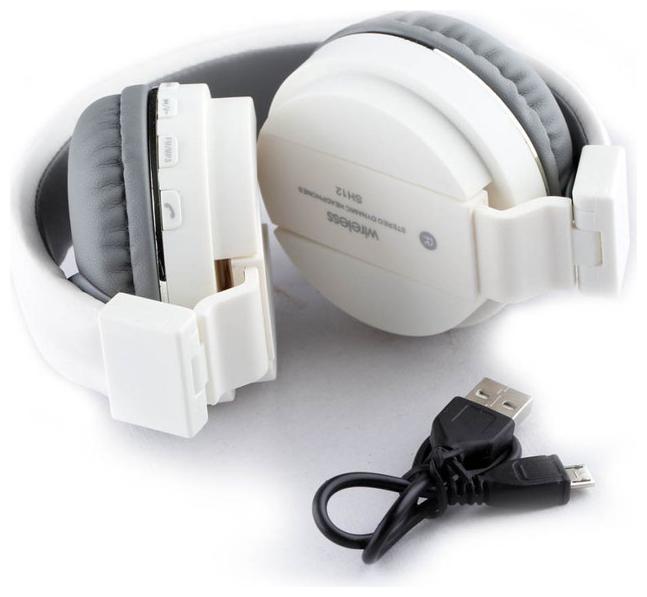 

MAKKNOW Over-Ear Bluetooth Headset ( White )