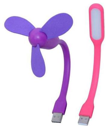 Marketwala Flexible USB Fan and USB LED Light Combo USB Fan USB Light USB Fan, Led Light Set of 1 Assorted Color by Shubham Ads