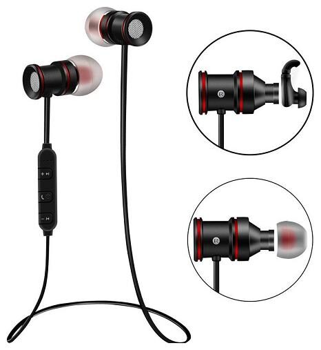 

Maxim Sports Magnetic Bluetooth With Magnetic Locking Design In-Ear Bluetooth Headset ( Black )