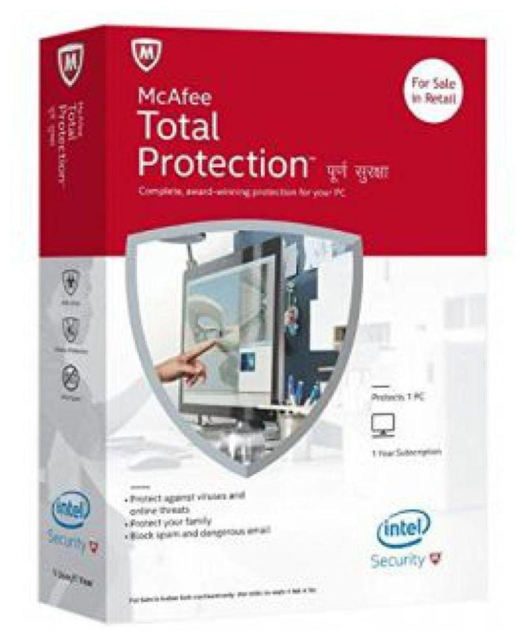 

Mcafee Total Protection Latest Version 1 PC 1 Year