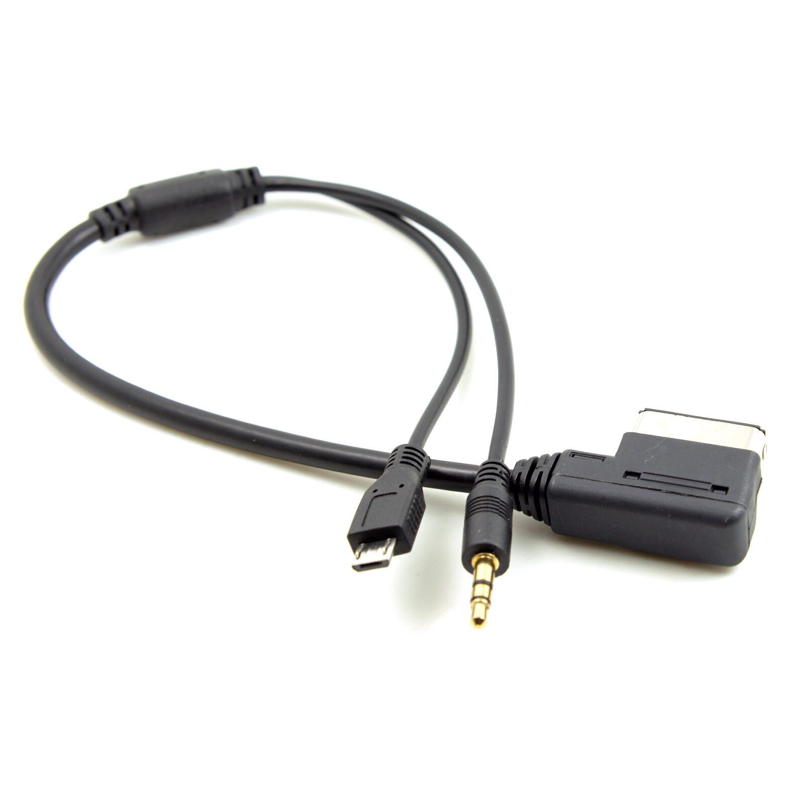 

Media In AMI MDI to Stereo 3 5mm Audio Micro USB Aux Adapter Cable For Car VW