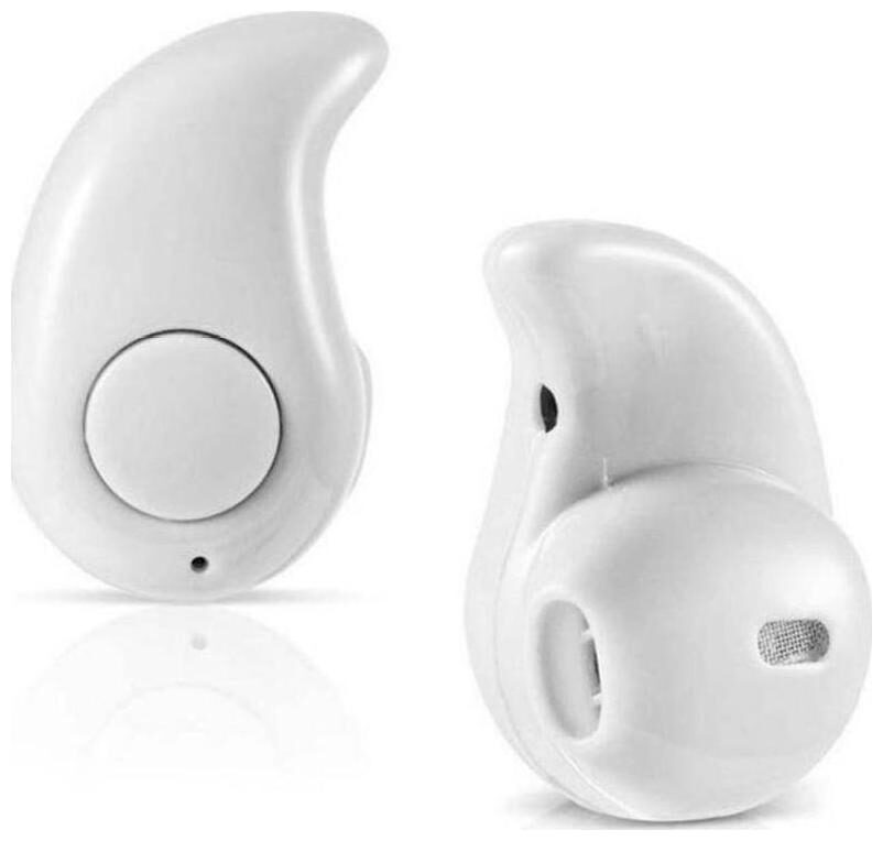 

CHG Mini Wireless Kaju Style Bluetooth Headset Universal Earphone With Mic (white) In-Ear Bluetooth Headset ( White )