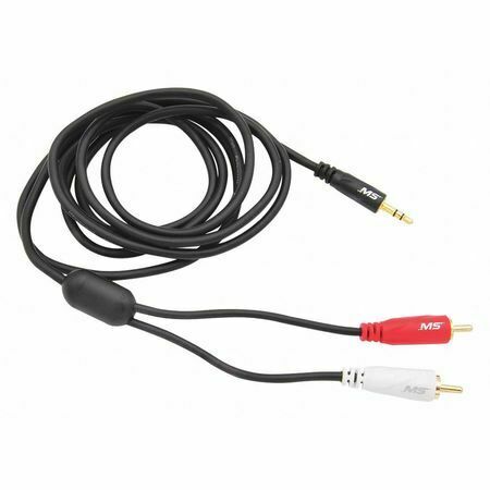 

MOBILESPEC MBS12102 RCA Audio Cable Black 6 ft Single Foil