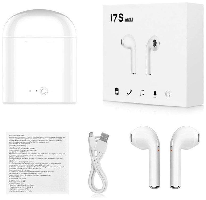 

Monk Tech I7S TWS MINI In-Ear Bluetooth Headset ( White )