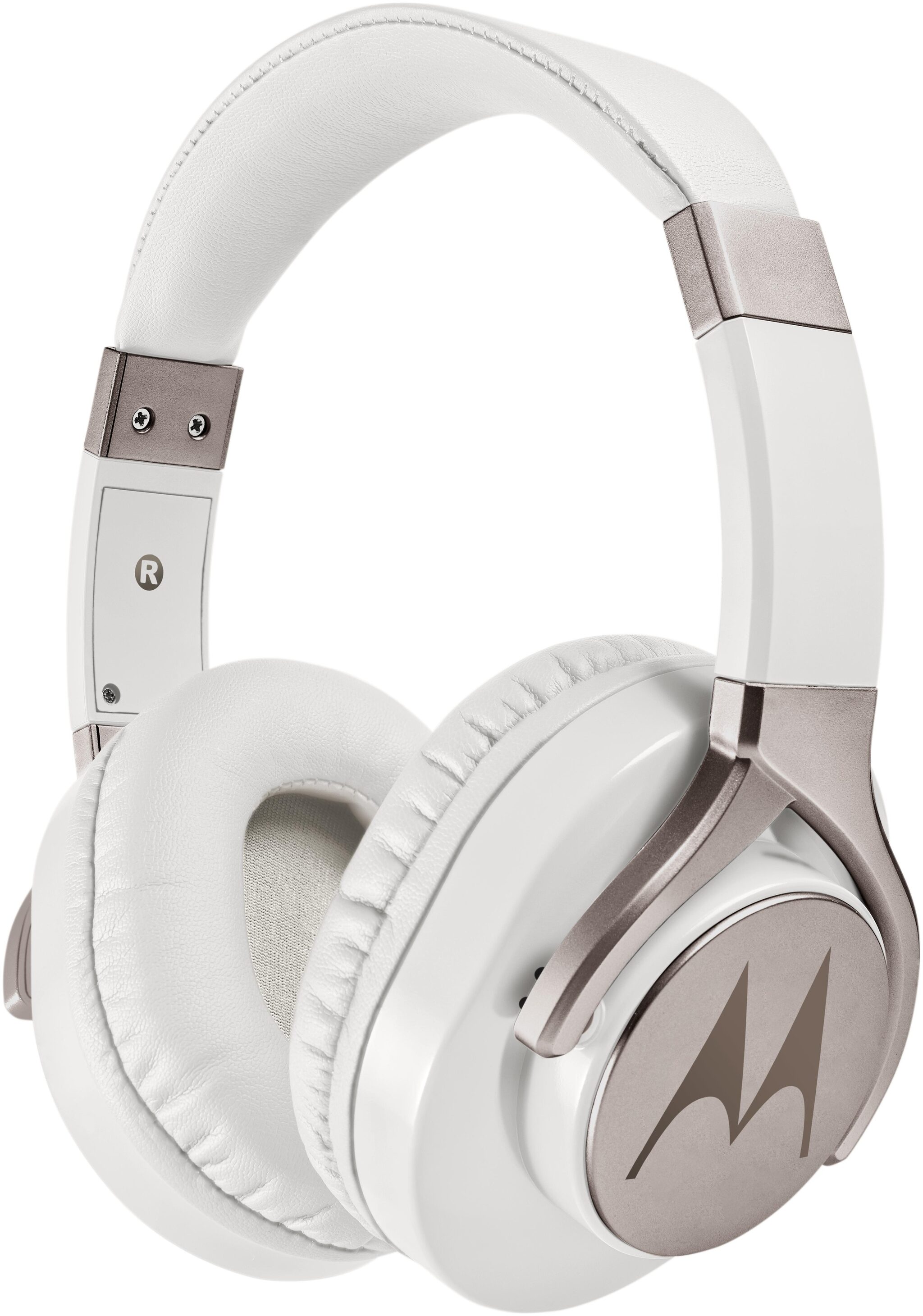 

Motorola Pulse 3 Max Over Ear Headphones (White and Gold)