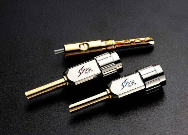 

MPS Shark 1 mk2 pair banana speaker cable connectors - audiophile quality - pair