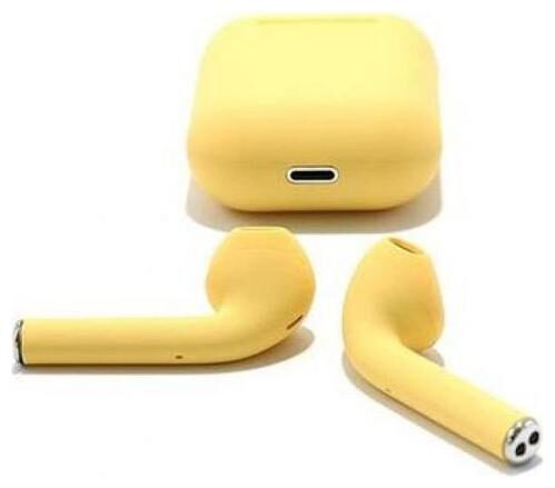 

MS TRADING COMPANY InPods-12 In-Ear Bluetooth Headset ( Yellow )