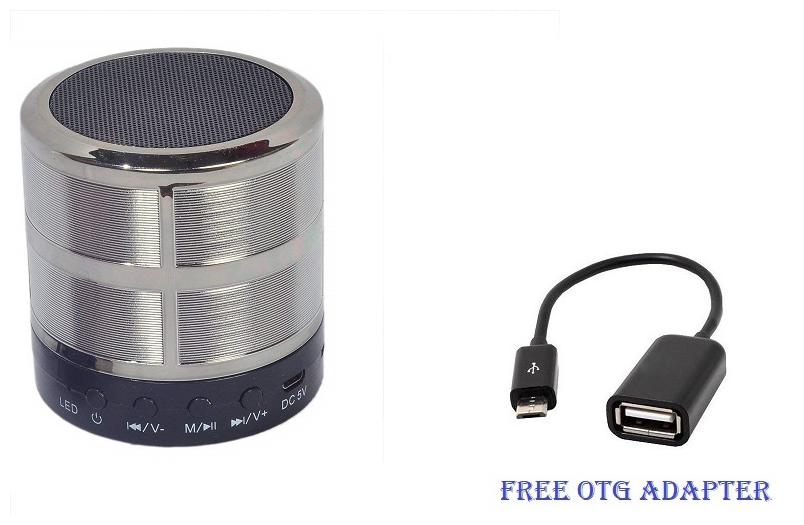 

QUXXA WS-887 Bluetooth Portable speaker ( Silver )