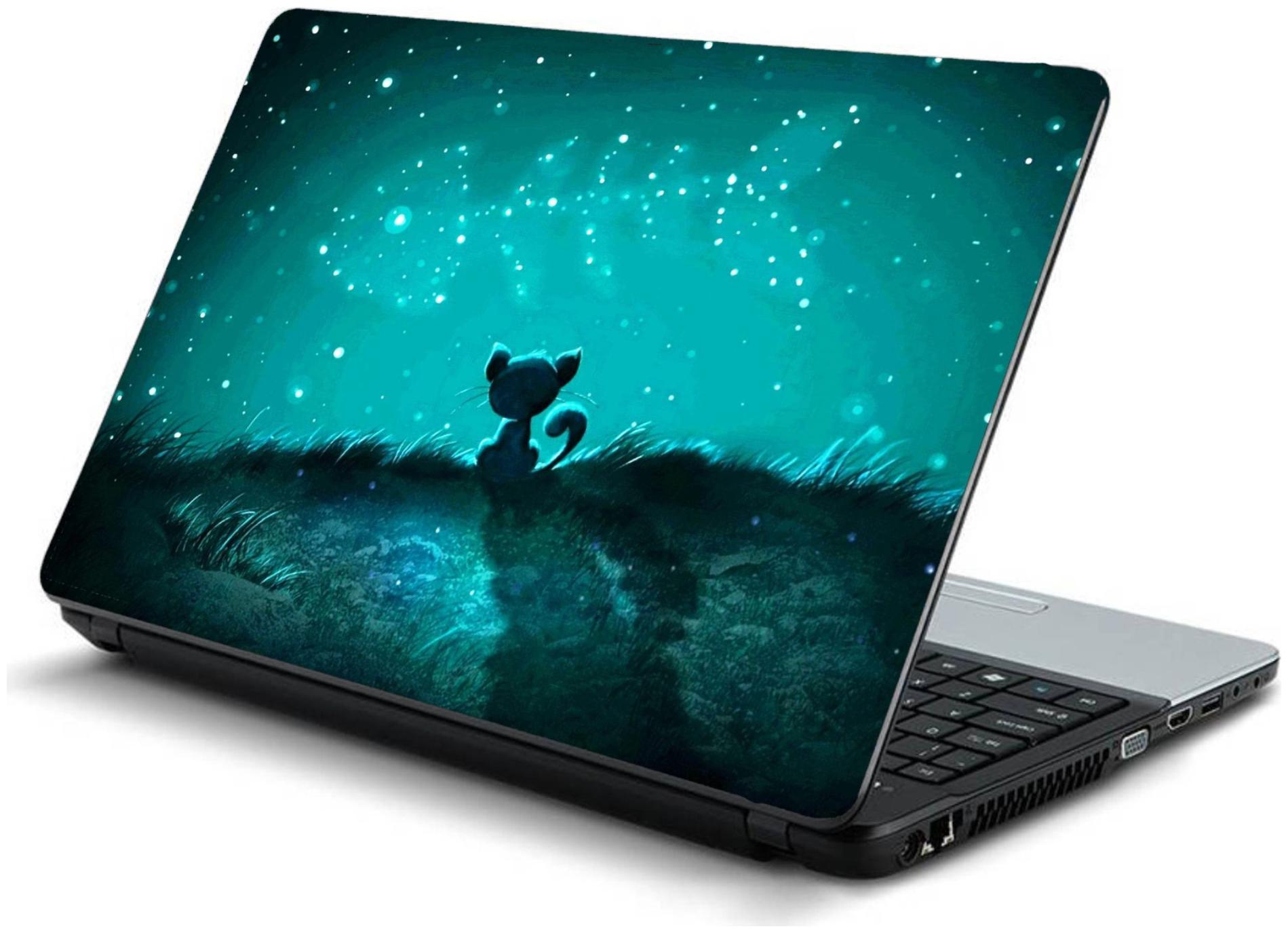 

Namo Arts Cat Wishing Fish Laptop Skin Stickers for HP-Dell-Lenovo-Acer-Asus 15 6 inch Laptops Notebooks