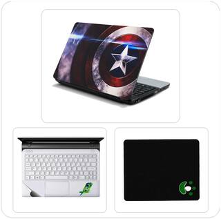 Buy Namo Arts Captain America Laptop Skin Stickers Mouse Pad And Palmrest Skin For Hp Dell Lenovo Acer Asus 15 6 Inch Laptops Notebooks Online At Low Prices In India Paytmmall Com