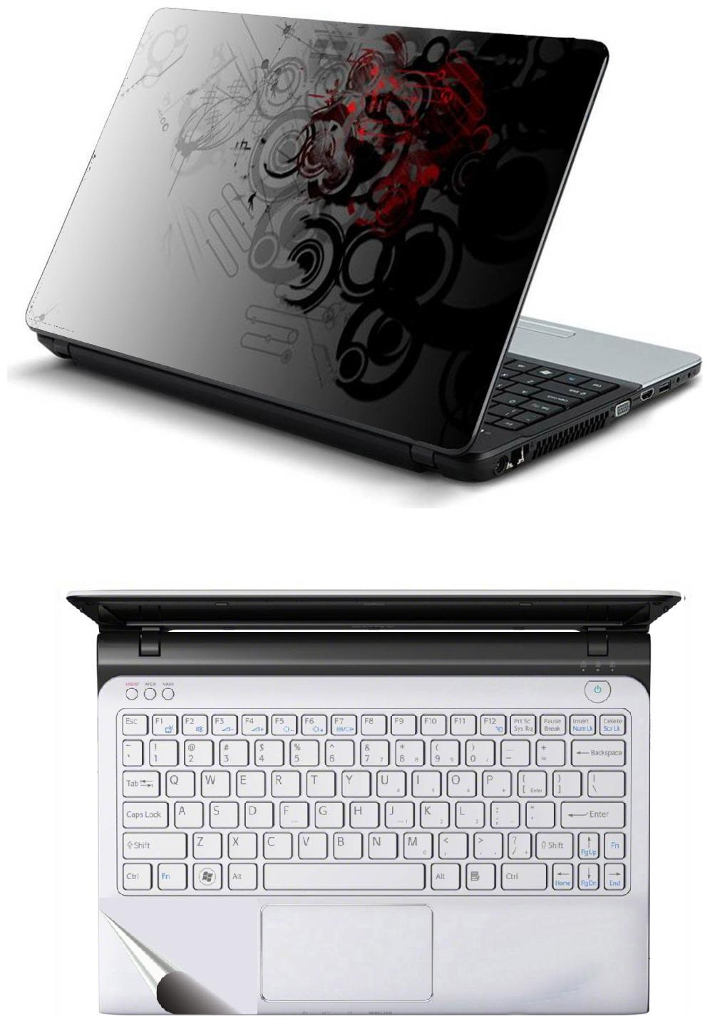 

Namo Arts Combo of Laptop Skins 15 6 inch Stickers with Laptop TrackPad Skin for All Laptop - Notebook PTMHQ10031 3d abstract