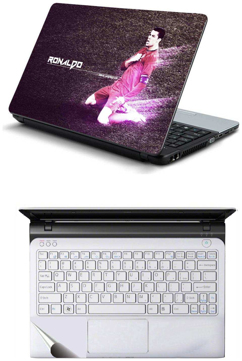 

Namo Arts Combo of Laptop Skins 15 6 inch Stickers with Laptop TrackPad Skin for All Laptop - Notebook PTMHQ10045 Cristiano Ronaldo Portugal Captain