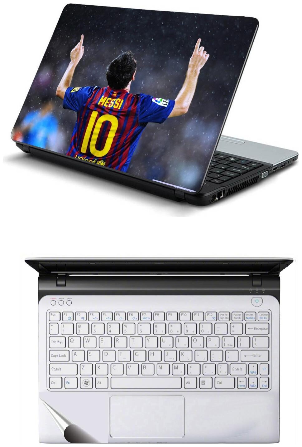 

Namo Arts Combo of Laptop Skins 15 6 inch Stickers with Laptop TrackPad Skin for All Laptop - Notebook PTMHQ10067 lionel messi winner