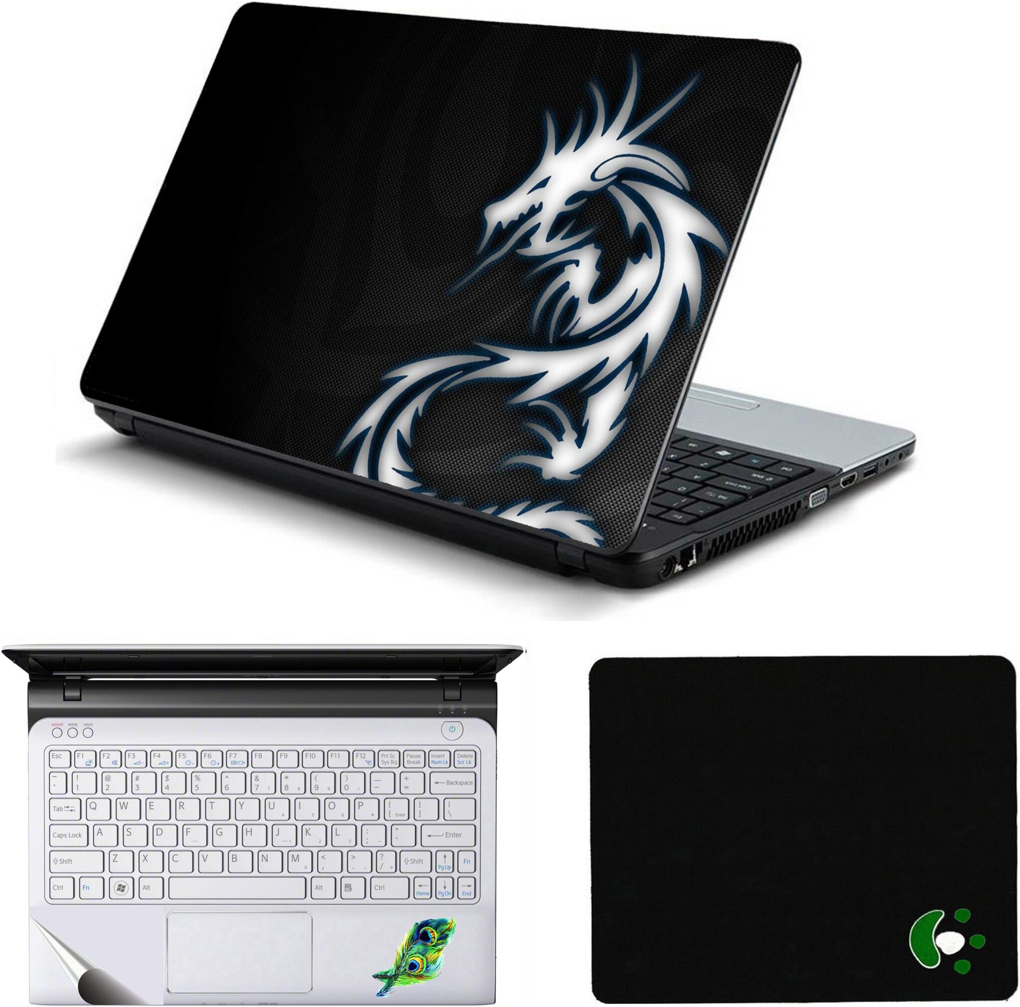 

Namo Arts Dragon Laptop Skin Sticker Mouse Pad and Palmrest Skin For 15 6 inch Laptop