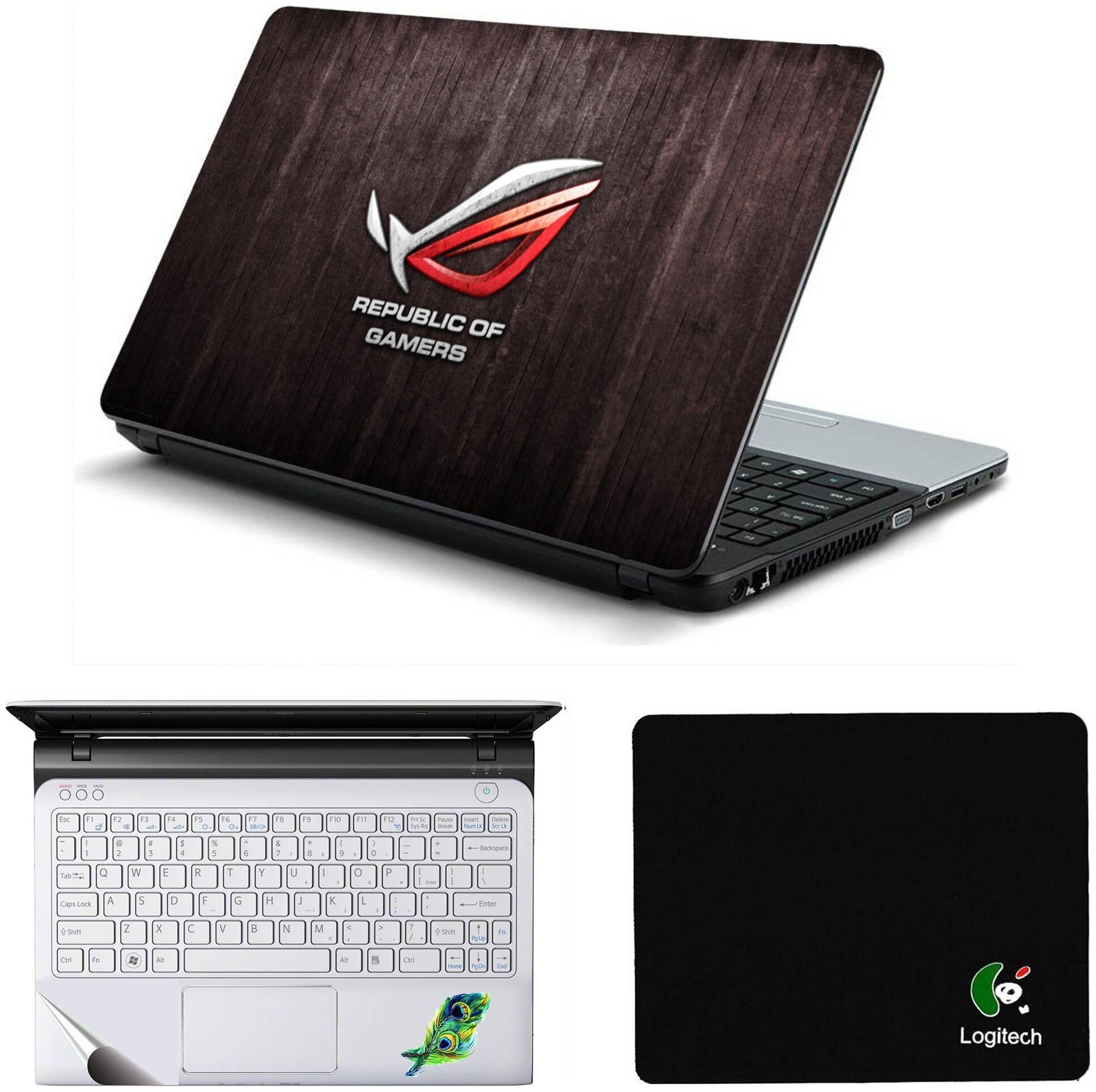 

Namo Arts Laptop Accessories Combo AsusLaptop Skin Stickers Mouse Pad and Palmrest Skin for HP-Dell-Lenovo-Acer-Asus Laptops Notebooks