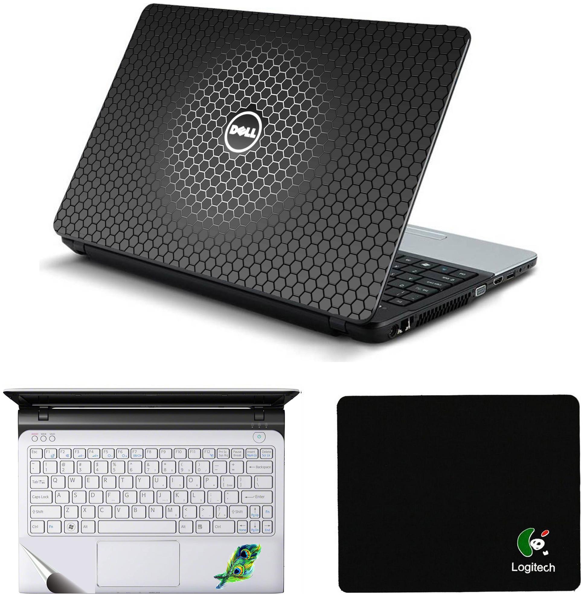 

Namo Arts Laptop Accessories Combo DellLaptop Skin Stickers Mouse Pad and Palmrest Skin for HP-Dell-Lenovo-Acer-Asus Laptops Notebooks